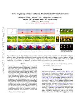 Tora: Trajectory-oriented Diffusion Transformer for Video Generation