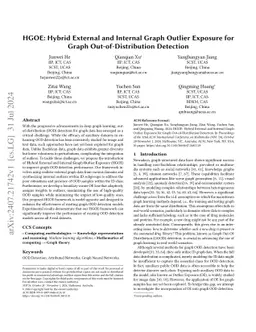 HGOE: Hybrid External and Internal Graph Outlier Exposure for Graph
  Out-of-Distribution Detection