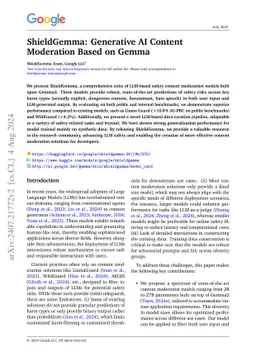 ShieldGemma: Generative AI Content Moderation Based on Gemma