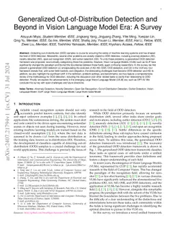 Generalized Out-of-Distribution Detection and Beyond in Vision Language Model Era: A Survey