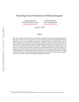 Decoding Visual Sentiment of Political Imagery