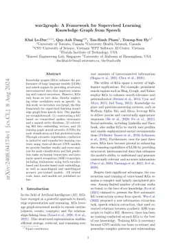 wav2graph: A Framework for Supervised Learning Knowledge Graph from
  Speech