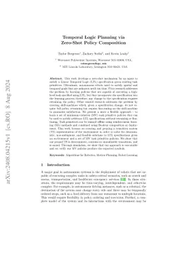 Temporal Logic Planning via Zero-Shot Policy Composition