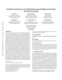 Scalable Transformer for High Dimensional Multivariate Time Series
  Forecasting