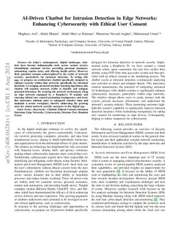 AI-Driven Chatbot for Intrusion Detection in Edge Networks: Enhancing
  Cybersecurity with Ethical User Consent