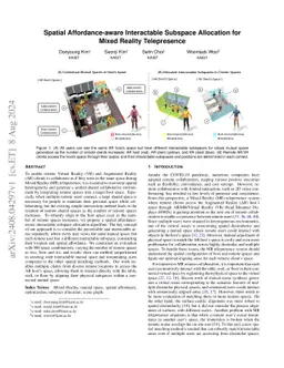 Spatial Affordance-aware Interactable Subspace Allocation for Mixed
  Reality Telepresence
