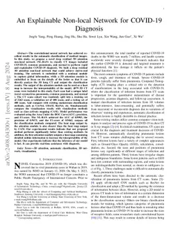 An Explainable Non-local Network for COVID-19 Diagnosis