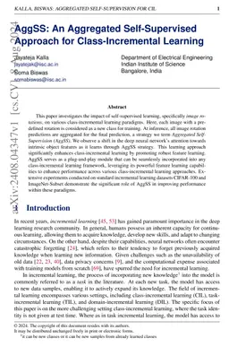 AggSS: An Aggregated Self-Supervised Approach for Class-Incremental
  Learning