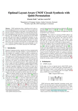 Optimal Layout-Aware CNOT Circuit Synthesis with Qubit Permutation