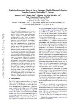 Exploring Reasoning Biases in Large Language Models Through Syllogism:
  Insights from the NeuBAROCO Dataset