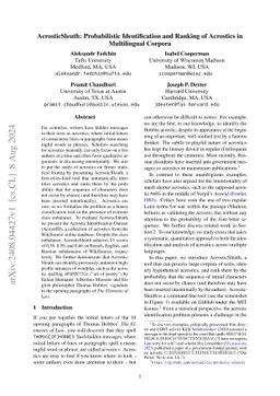 AcrosticSleuth: Probabilistic Identification and Ranking of Acrostics in
  Multilingual Corpora