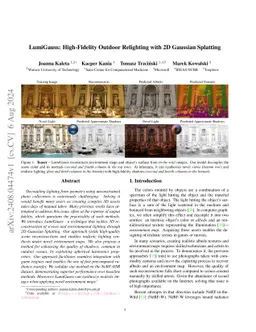 LumiGauss: High-Fidelity Outdoor Relighting with 2D Gaussian Splatting