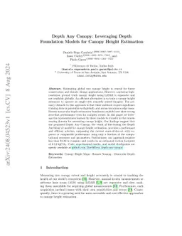 Depth Any Canopy: Leveraging Depth Foundation Models for Canopy Height
  Estimation