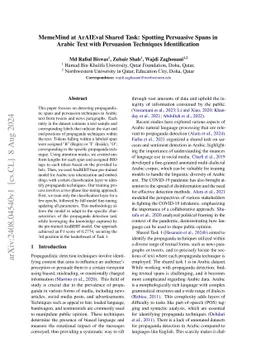 MemeMind at ArAIEval Shared Task: Spotting Persuasive Spans in Arabic
  Text with Persuasion Techniques Identification