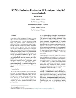 SCENE: Evaluating Explainable AI Techniques Using Soft Counterfactuals
