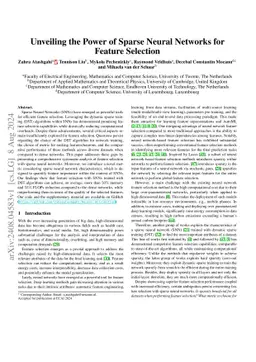 Unveiling the Power of Sparse Neural Networks for Feature Selection