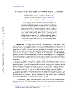 Inference with the Upper Confidence Bound Algorithm