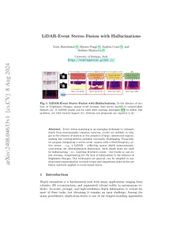 LiDAR-Event Stereo Fusion with Hallucinations