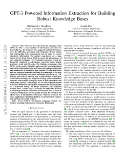 GPT-3 Powered Information Extraction for Building Robust Knowledge Bases