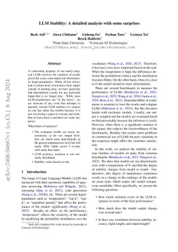 Non-Determinism of "Deterministic" LLM Settings