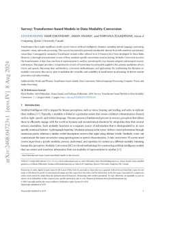 Survey: Transformer-based Models in Data Modality Conversion