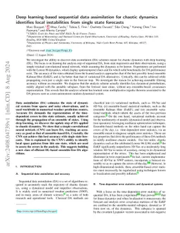 Accurate deep learning-based filtering for chaotic dynamics by
  identifying instabilities without an ensemble