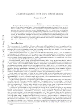 Confident magnitude-based neural network pruning