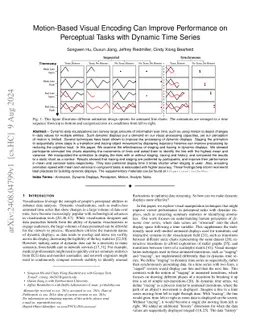 Motion-based visual encoding can improve performance on perceptual tasks
  with dynamic time series
