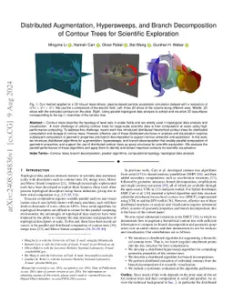 Distributed Augmentation, Hypersweeps, and Branch Decomposition of
  Contour Trees for Scientific Exploration