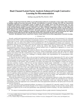 Dual-Channel Latent Factor Analysis Enhanced Graph Contrastive Learning
  for Recommendation