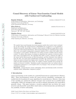 Causal Discovery of Linear Non-Gaussian Causal Models with Unobserved
  Confounding