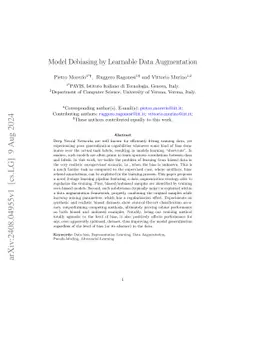 Model Debiasing by Learnable Data Augmentation
