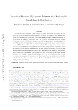 Variational Bayesian Phylogenetic Inference with Semi-implicit Branch
  Length Distributions