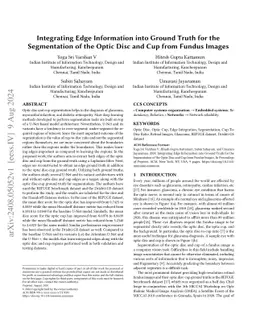 Integrating Edge Information into Ground Truth for the Segmentation of
  the Optic Disc and Cup from Fundus Images