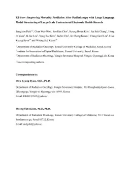 RT-Surv: Improving Mortality Prediction After Radiotherapy with Large
  Language Model Structuring of Large-Scale Unstructured Electronic Health
  Records