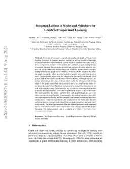 Bootstrap Latents of Nodes and Neighbors for Graph Self-Supervised
  Learning