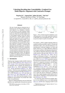 Unlocking Decoding-time Controllability: Gradient-Free Multi-Objective
  Alignment with Contrastive Prompts