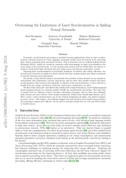 Exploring the Limitations of Layer Synchronization in Spiking Neural Networks