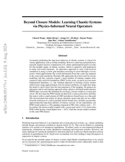 Coarse Graining with Neural Operators for Simulating Chaotic Systems