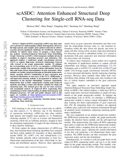 scASDC: Attention Enhanced Structural Deep Clustering for Single-cell
  RNA-seq Data