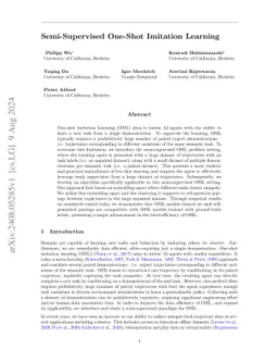 Semi-Supervised One-Shot Imitation Learning