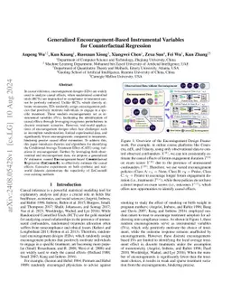 Generalized Encouragement-Based Instrumental Variables for
  Counterfactual Regression