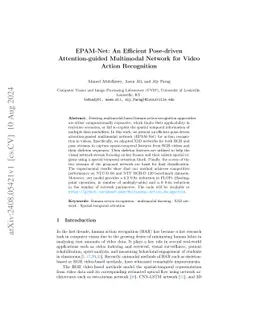 EPAM-Net: An Efficient Pose-driven Attention-guided Multimodal Network for Video Action Recognition