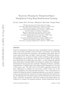 Trajectory Planning for Teleoperated Space Manipulators Using Deep
  Reinforcement Learning