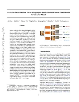 ReToMe-VA: Recursive Token Merging for Video Diffusion-based
  Unrestricted Adversarial Attack