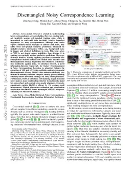 Disentangled Noisy Correspondence Learning
