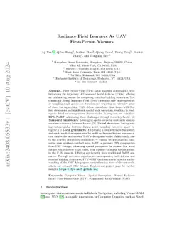 Radiance Field Learners As UAV First-Person Viewers