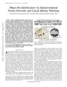 Object Re-identification via Spatial-temporal Fusion Networks and Causal
  Identity Matching
