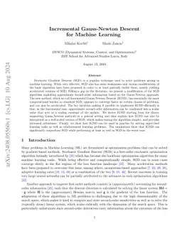 Incremental Gauss-Newton Descent for Machine Learning