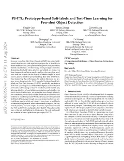 PS-TTL: Prototype-based Soft-labels and Test-Time Learning for Few-shot
  Object Detection